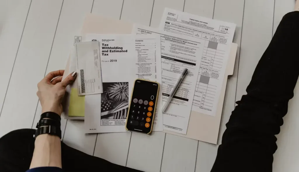 Real estate investor reviewing 1031 exchange rules and timeline documents at a desk